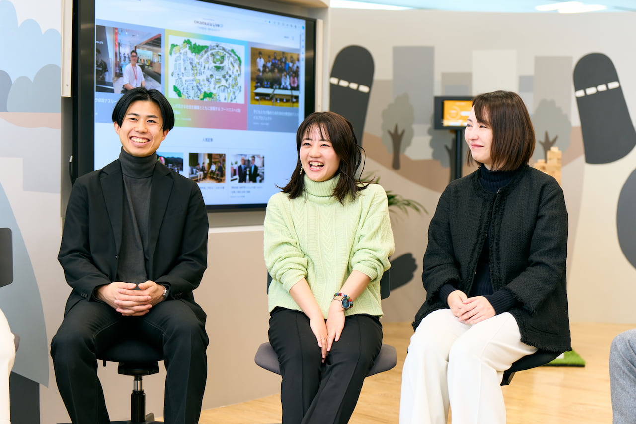 メンバーは「会社や事業部を越えた取り組みはいい経験。新ビジネスにもつながる」と語る