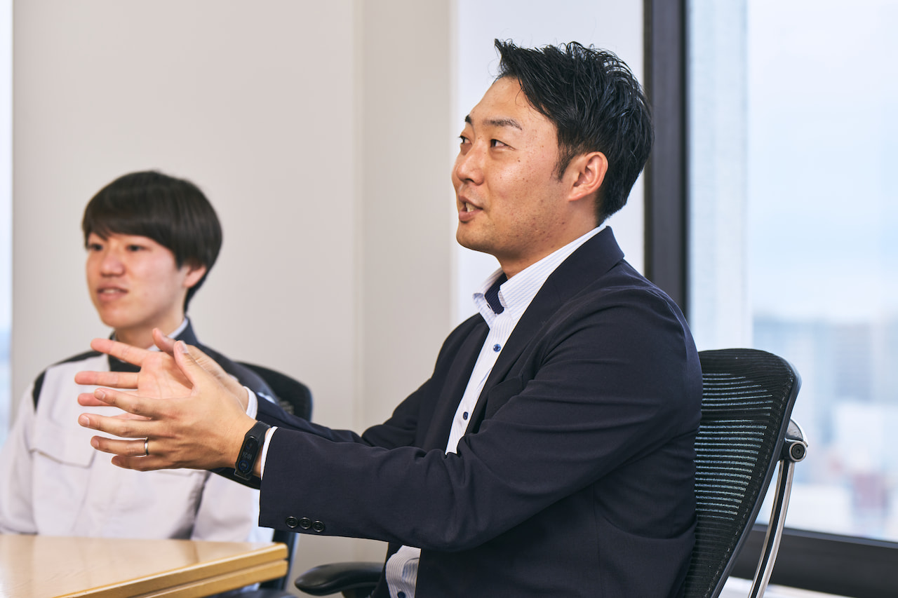 「物流システム製品の納品先、その先も含めて考えることで未来が広がる」（池田）