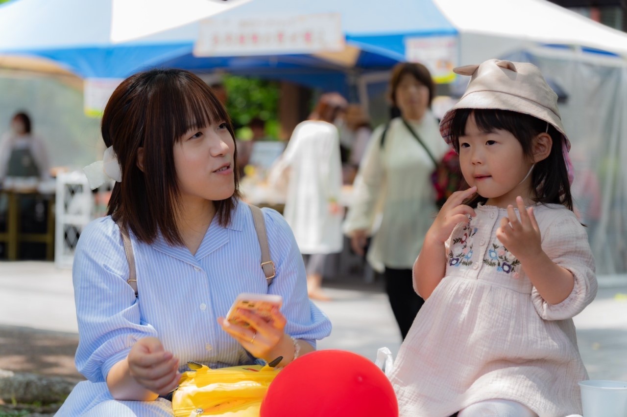 公園で遊ぶのが大好きな3歳の長女