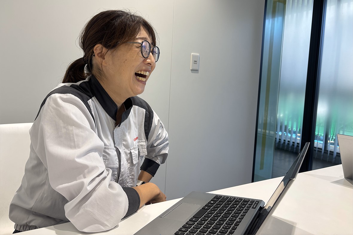 「次世代が安心して働ける環境を整え、家庭でも仕事でも前向きな姿を届けたい」（松本） 