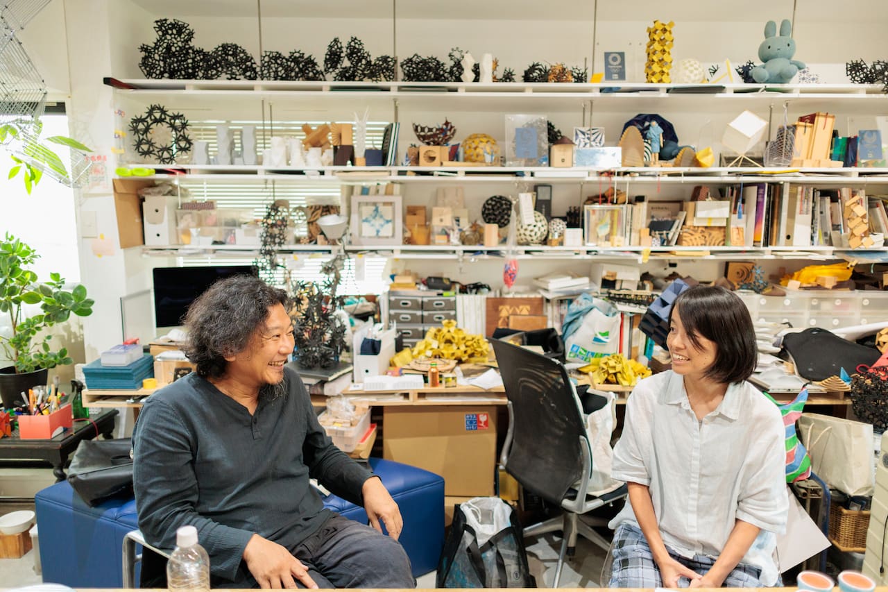 建築とアート、それぞれ異なるアプローチから「幾何学」という共通項について話題が展開していく